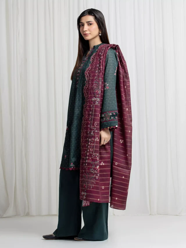 Printed Zari Lawn Suit