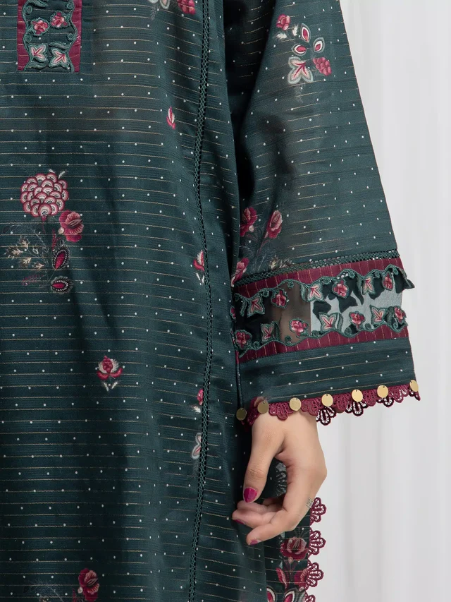 Printed Zari Lawn Suit
