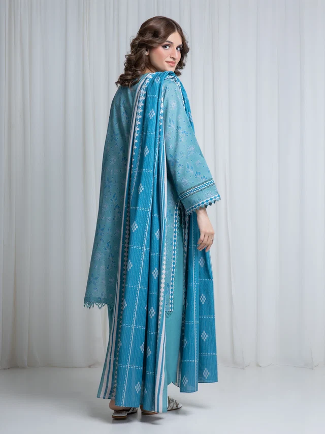 Printed Khaddar Suit