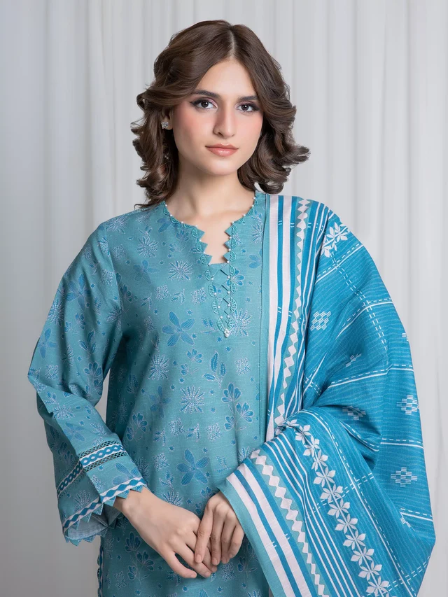 Printed Khaddar Suit
