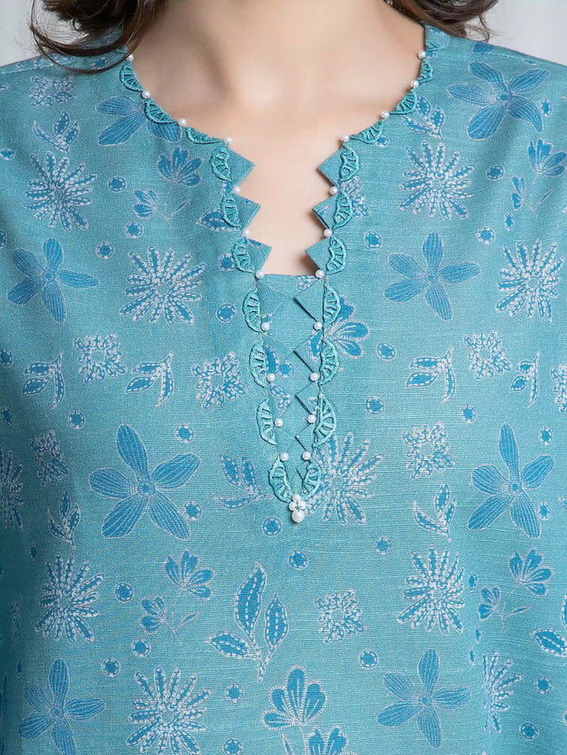 Printed Khaddar Suit