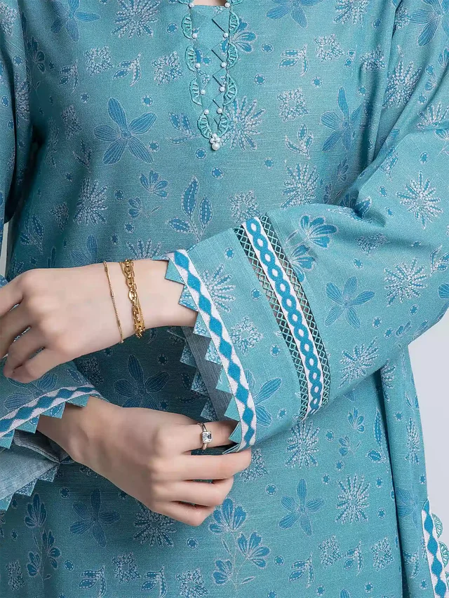 Printed Khaddar Suit