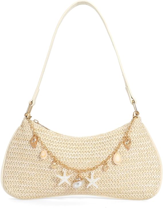 Shoulder Bag Crochet Purse Vacation Tote Handbag