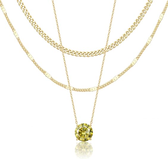WomenGifts Layered Gold Necklaces for Women