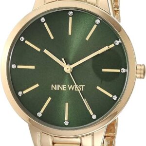 Nine West Women's Crystal Accented Bracelet Watch