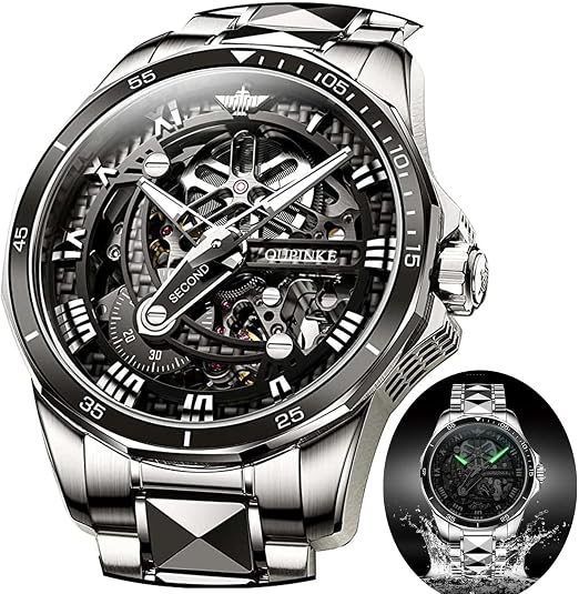 OLEVS Luxury Waterproof Big Face Stainless Steel Multifunction Mens Watches