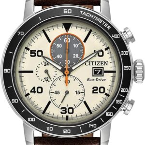Citizen Men's Eco-Drive Weekender Brycen Chronograph Watch in Stainless Steel