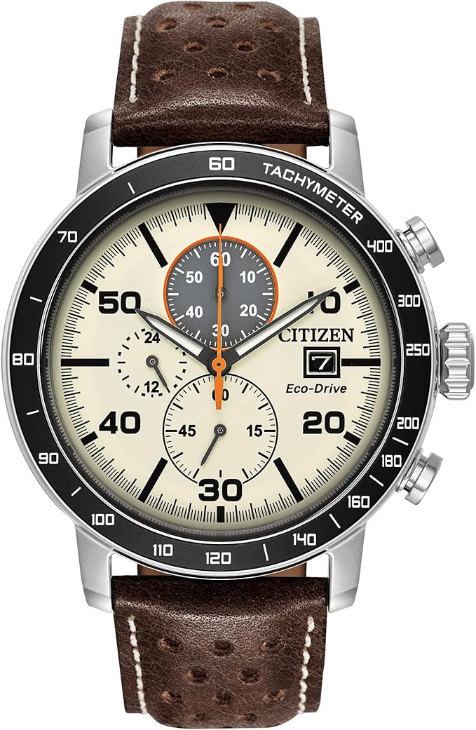 Citizen Men's Eco-Drive Weekender Brycen Chronograph Watch in Stainless Steel