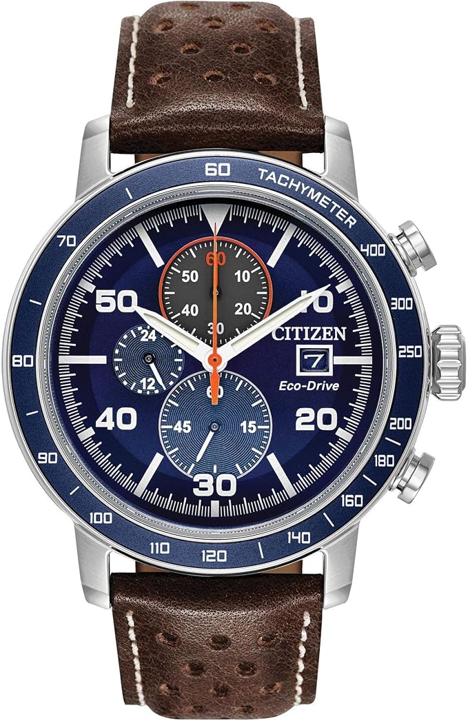 Citizen Men's Eco-Drive Weekender Brycen Chronograph Watch in Stainless Steel