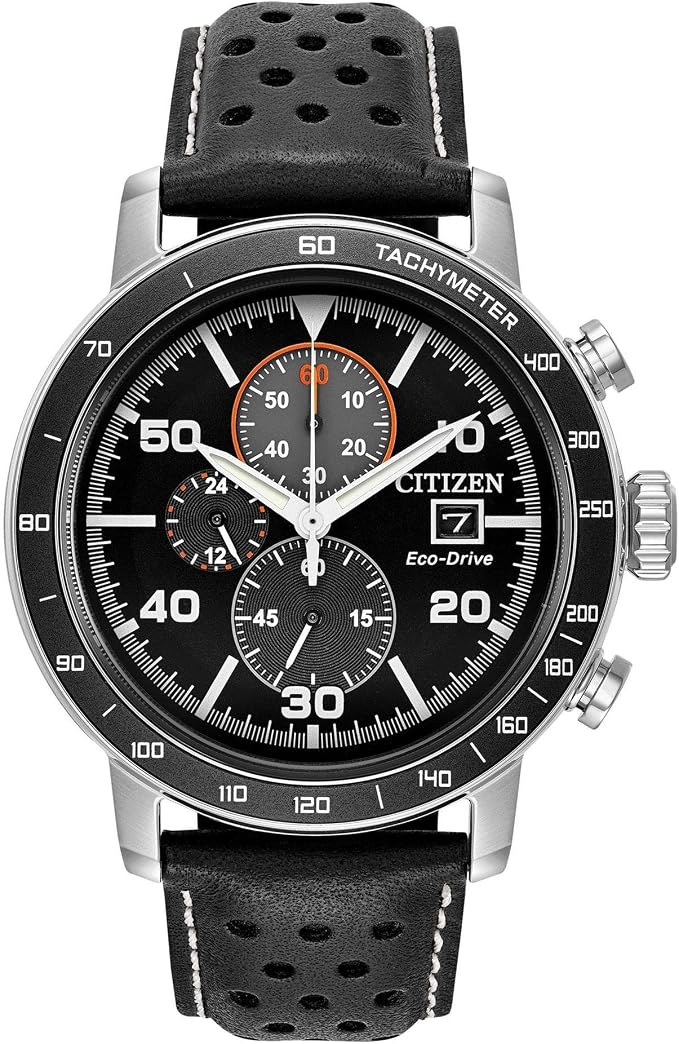 Citizen Men's Eco-Drive Weekender Brycen Chronograph Watch in Stainless Steel