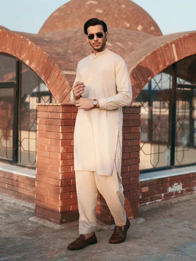 Embroidered Blended Shalwar Kameez