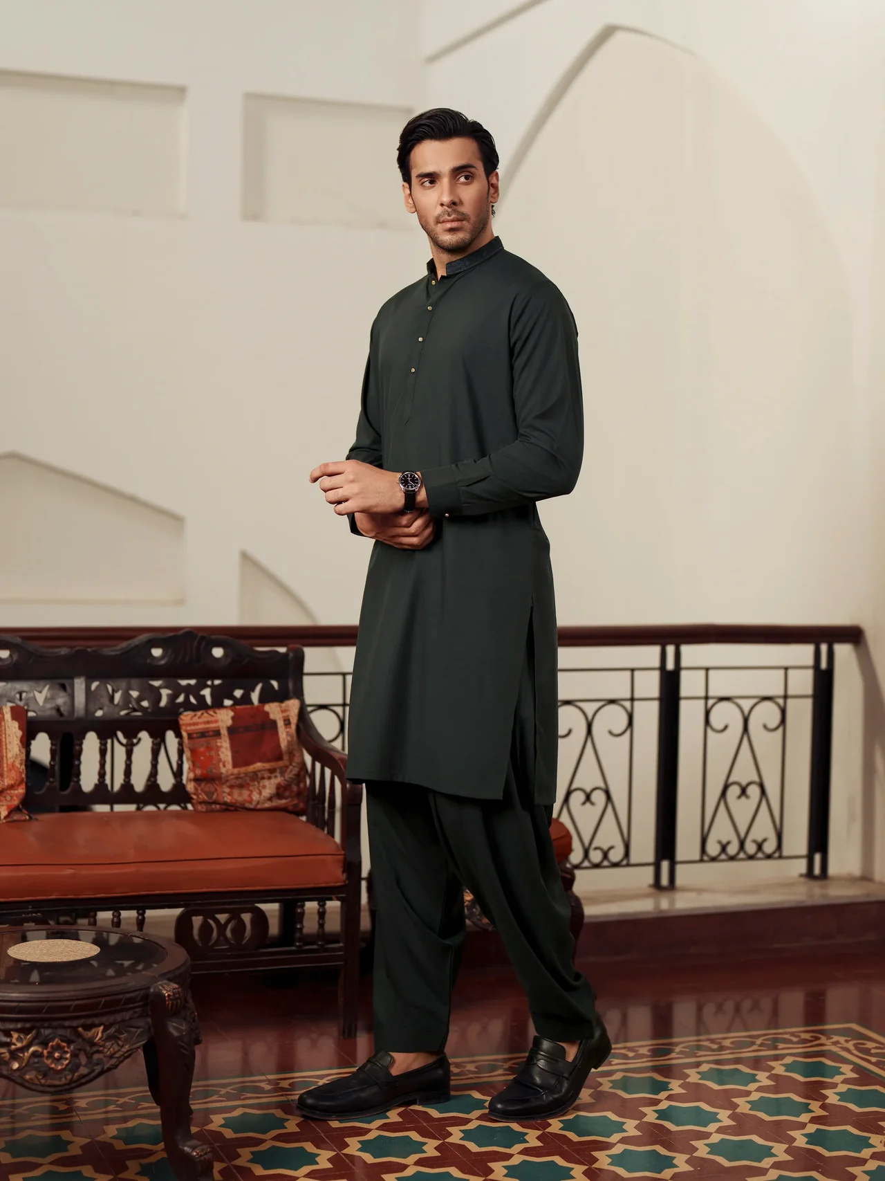 Embroidered Blended Shalwar Kameez